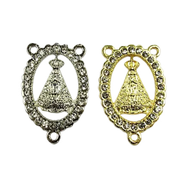 Entremeio P/ Terço N.S Aparecida Vazada C/ Strass II