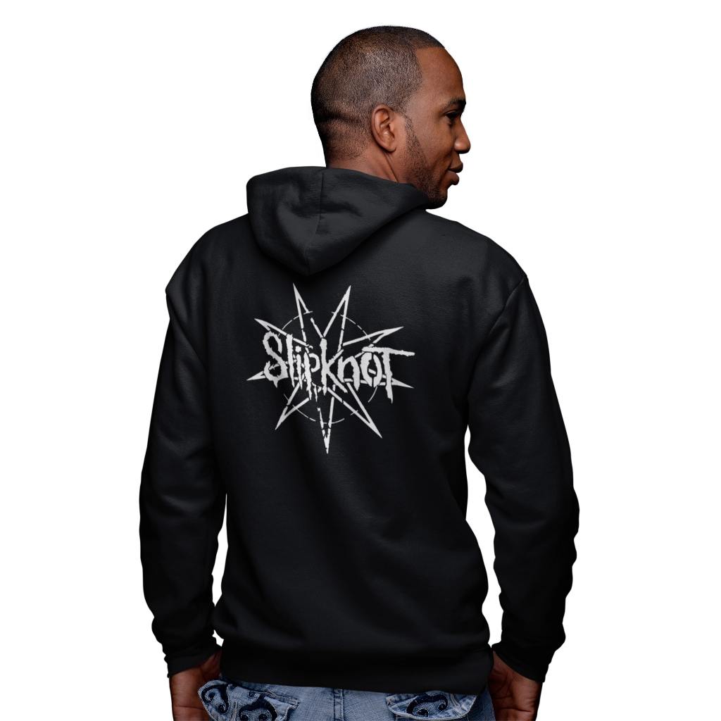 Moletom Preta Slipknot Star Estrela Símbolo Moletom e Capuz