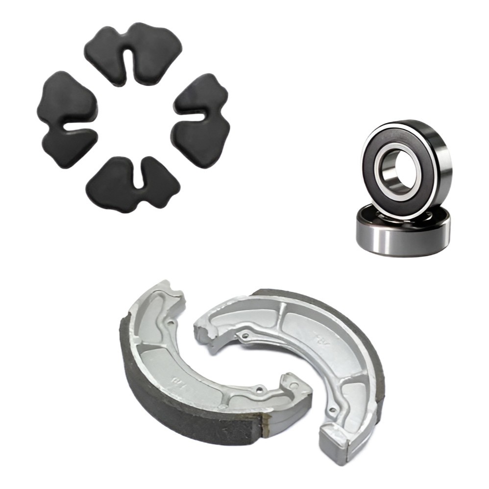 Kit Lona Patim Freio + Rolamento + Bucha Coroa Titan Fan 150