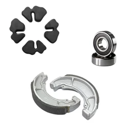 Kit Lona Patim Freio + Rolamento + Bucha Coroa Titan Fan 150