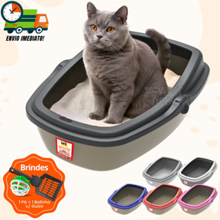 Caixa de Areia Para Gatos Com Tampa Anti Sujeira Sanitário WC ENVIO IMEDIATO Promoção em Oferta na Shopee