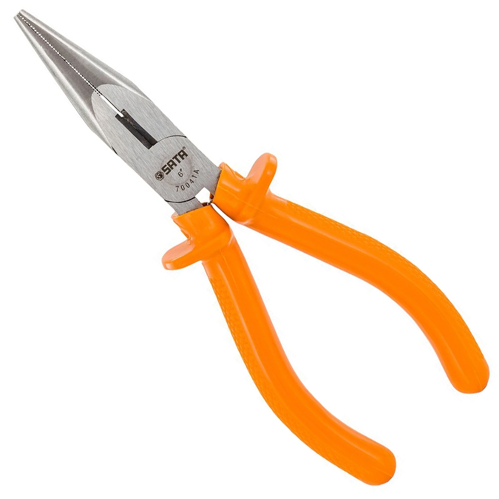 Alicate Bico Meia Cana 6" Sata Isolado 1000V Reto ST70041AST em Oferta na Shopee