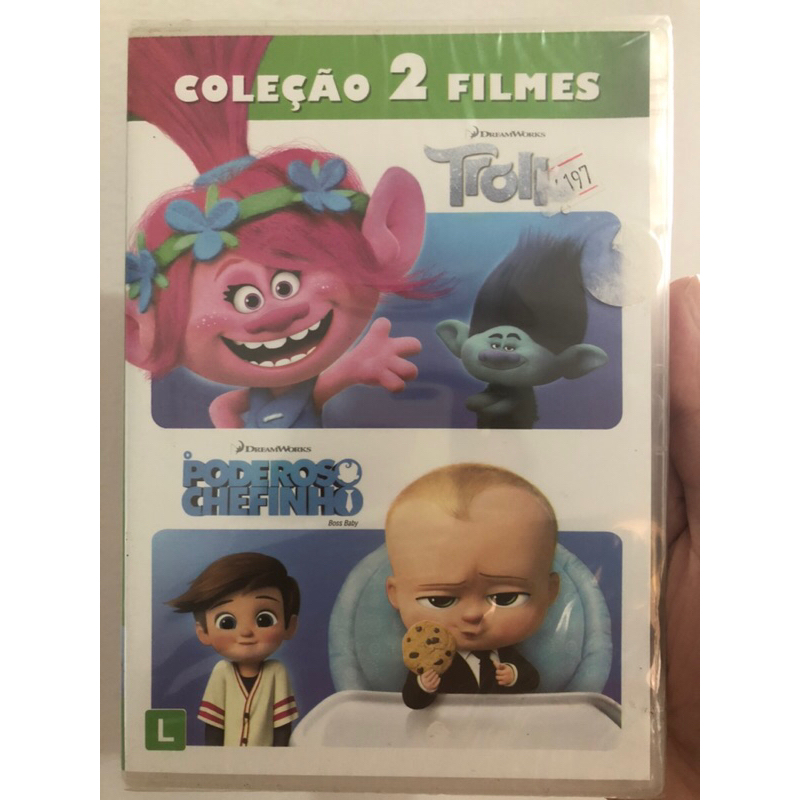 Dvd original Coleção 2 Filmes: Trolls e O Poderoso Chefinho (Lacrado)