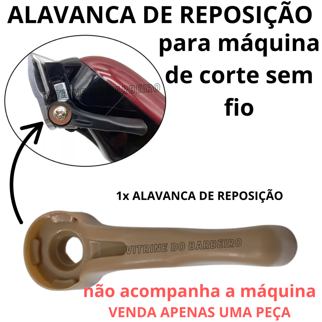 Alavanca Reposição Para Máquina De Corte Magic Clip Sem Fio!