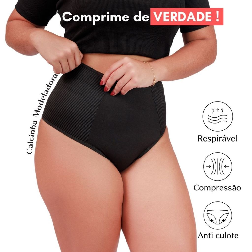 Calcinha Cinta Modeladora Alta Compressão Zero Barriga Calcinha Pós Parto