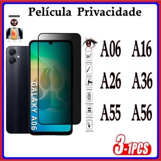 Película Privacidade 3D Anti Spy Samsung A06 A16 A26 A36 A55 A56