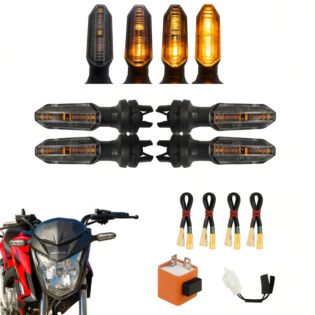 Pisca Seta De Led Sequencial Cb Twister Com Rele E Adaptador Plug Sem Cortar Fio em Oferta na Shopee