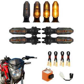 Pisca Seta De Led Sequencial Cb Twister Com Rele E Adaptador Plug Sem Cortar Fio em Oferta na Shopee