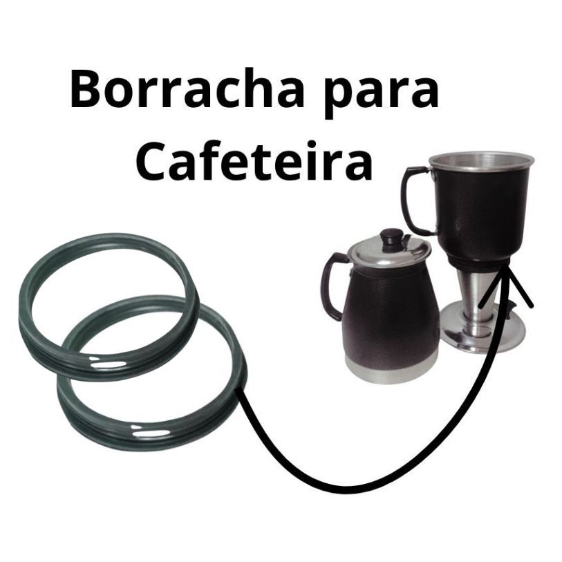Anel de Borracha Para Vedação de Cafeteira Expressa Manual - Tipo ITALIANA (Kit com 2 Unidades)