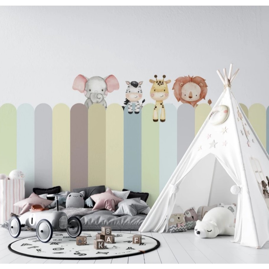 Papel de Parede Cercadinho infantil | Decoração para Quarto infantil Cerquinha