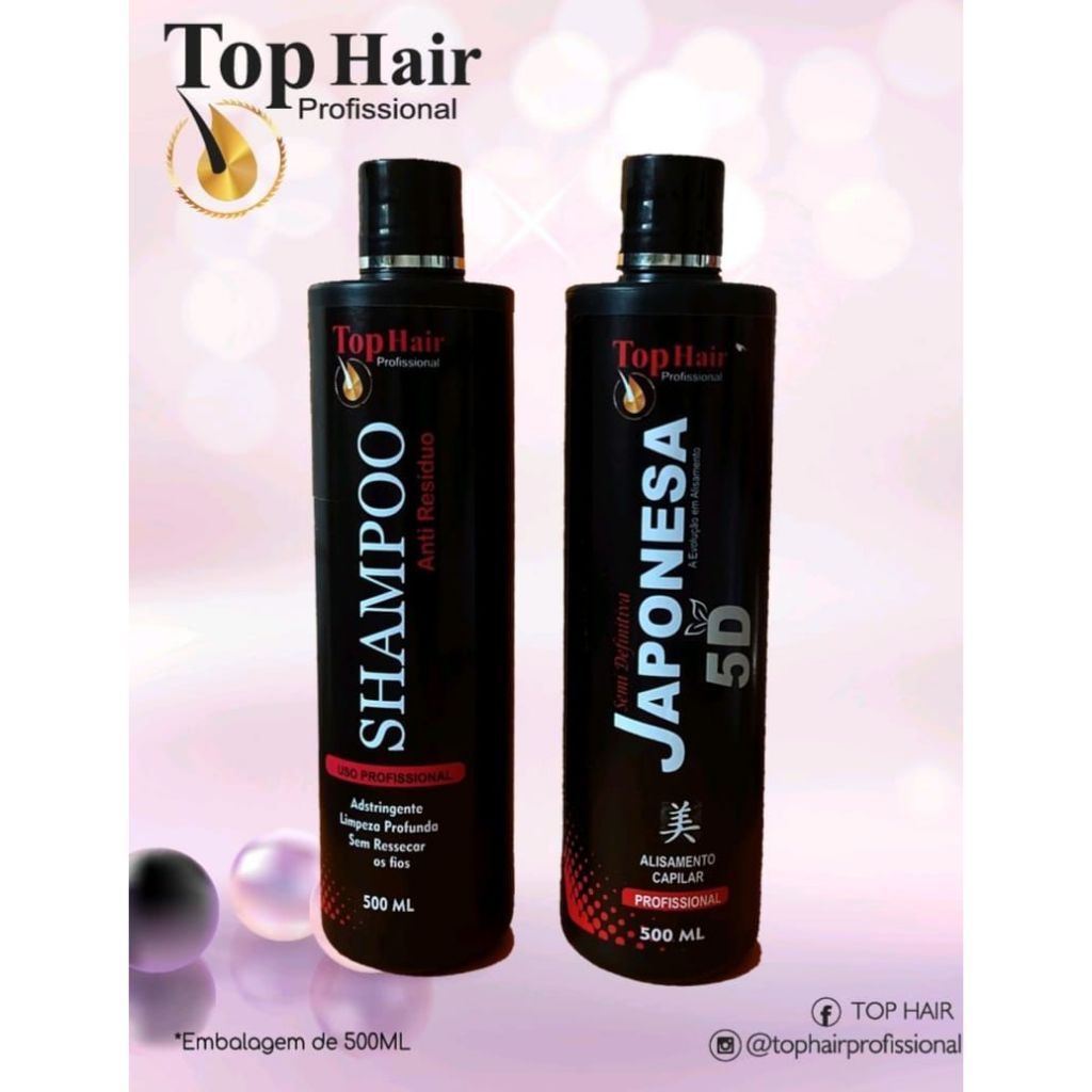 Kit Progressiva  Japonesa 5D Liso Perfeito na Primeira Aplicação c/formol 500ml em Oferta na Shopee