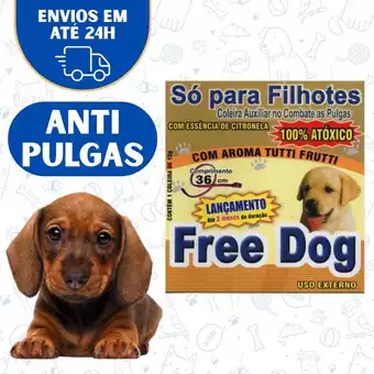 Coleira Para Cachorro Filhotes AntiPulgas Cães Gatos