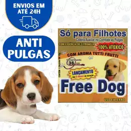 Coleira Pet Filhote Antipulga Cachorro Free Dog Filhotes E Cat