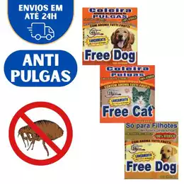 Coleira Para Gatos Cachorro AntiPulgas Pet Free Cat Free Dog