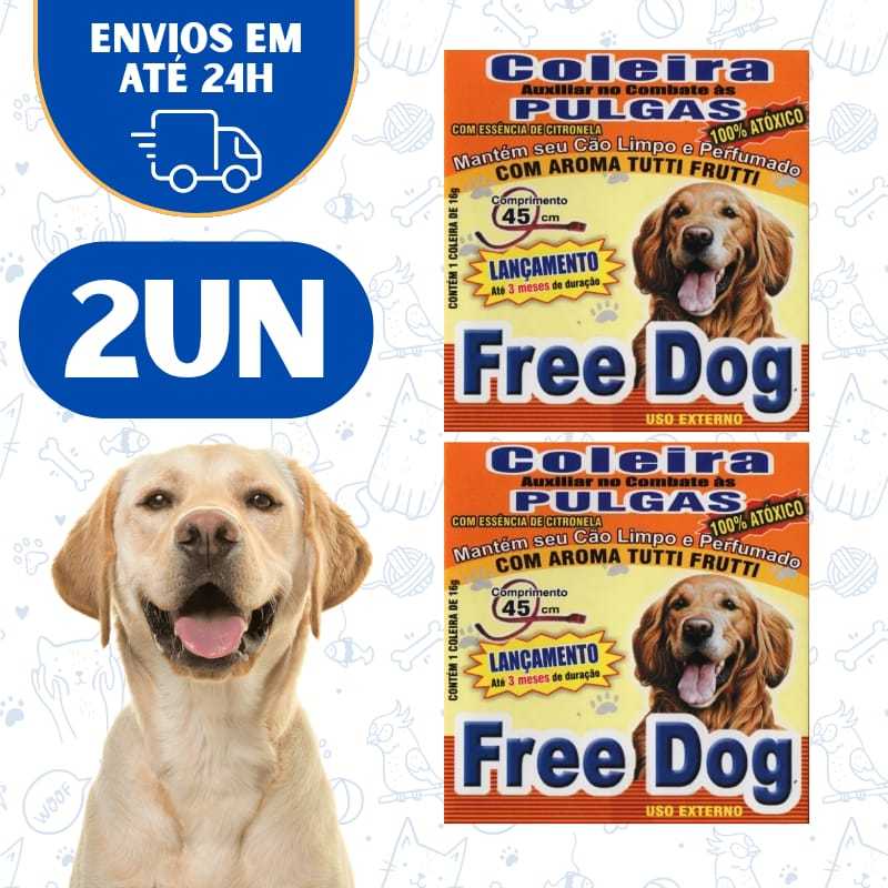 Kit2 Coleira Anti Pulga Cachorro Pet - Cães Gatos E Filhotes
