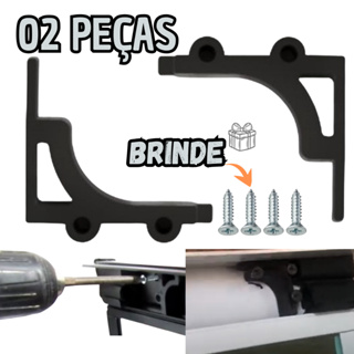 Batedor batente superior engenharia acessórios para box (02 PEÇAS) em Oferta na Shopee