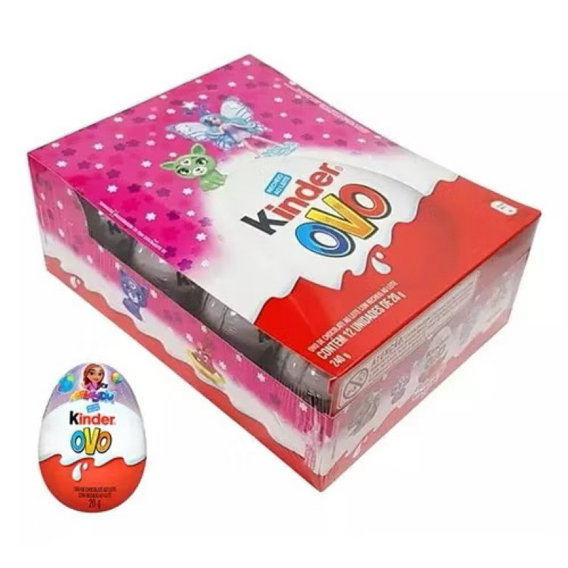 KINDER OVO  CHOC CAIXA COM 12 unidades meninas