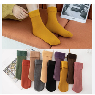 kit 6 Pares de Meia  Forrada Termica cores aleatorias em Oferta na Shopee