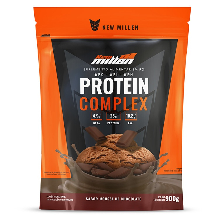 PROTEIN COMPLEX (900G) NEW MILLEN (refil) em Oferta na Shopee