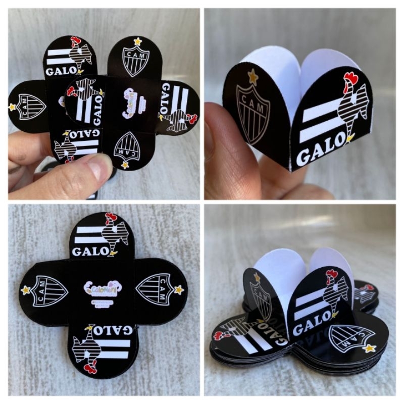 Forminhas de doce Personalizadas Atlético Mineiro/ Galo/ 4 Pétalas Festa, Aniversário/Lembrancinhas