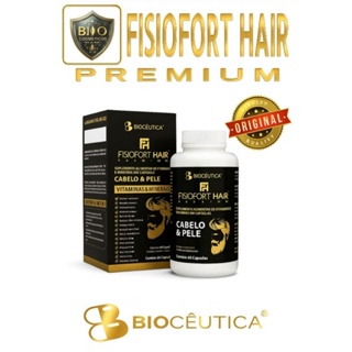 Fisiofort Hair Premium 60 Cápsulas Biocêutica | Crescimento Capilar, Queda, Vitaminas para Cabelo e Unhas em Oferta na Shopee