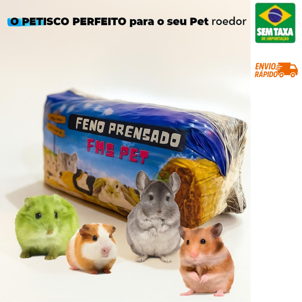 Feno Prensado 500g Feno Tifton FMS PET