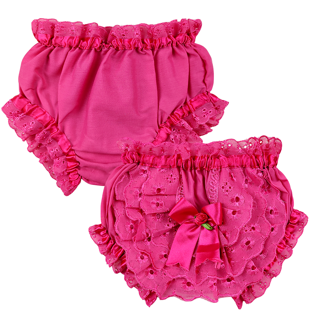 Kit 5 Calcinhas Infantis para Bebê Menina (0 a 3 Meses) – 100% Algodão, Toque Macio e Confortável