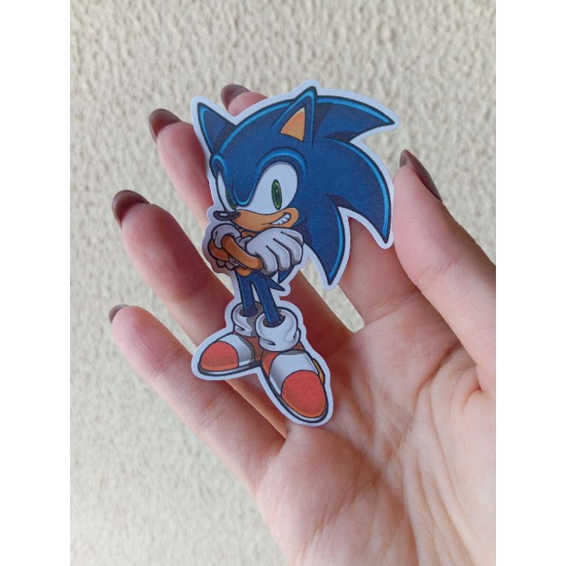 20 Apliques Sonic - Aplique tubete - Decoração para Festa Sonic - Lembrancinha de Festa