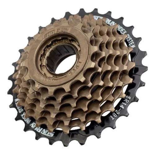 Catraca De Rosca Roda Livre 7 Velocidades 14/28 Dentes 21 Marchas Index Sunrun Bike Bicicleta Aro 29 26 24 Cubo De Rosca