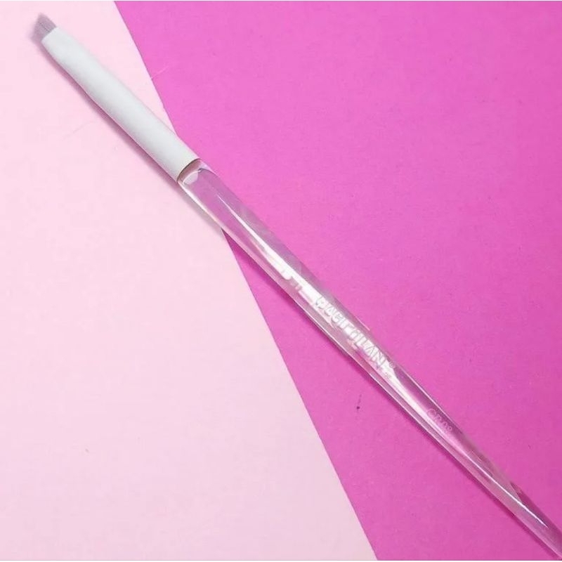 pincel chanfrado mini para delinear profissional Macrilan linha Cristal