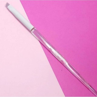 pincel chanfrado mini para delinear profissional Macrilan linha Cristal