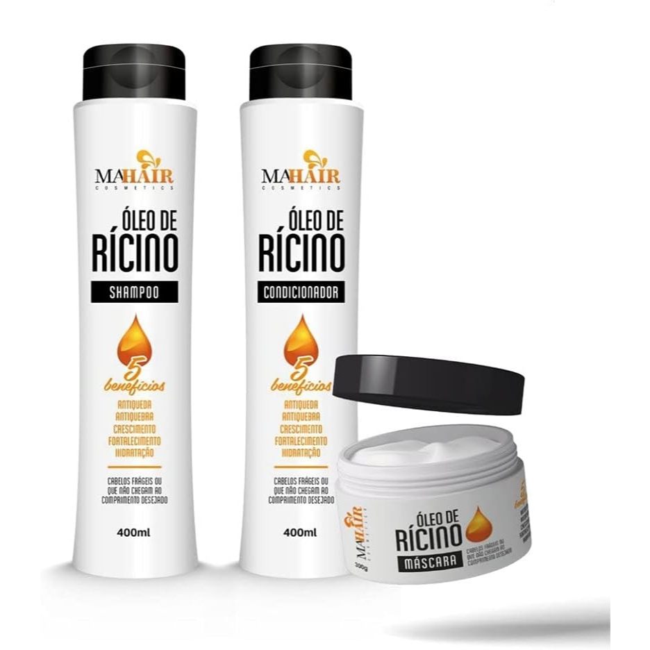 Kit Capilar Óleo de Rícino Antiqueda Capilar Mahair com ate 6 Produtos — imagem 2 de 2