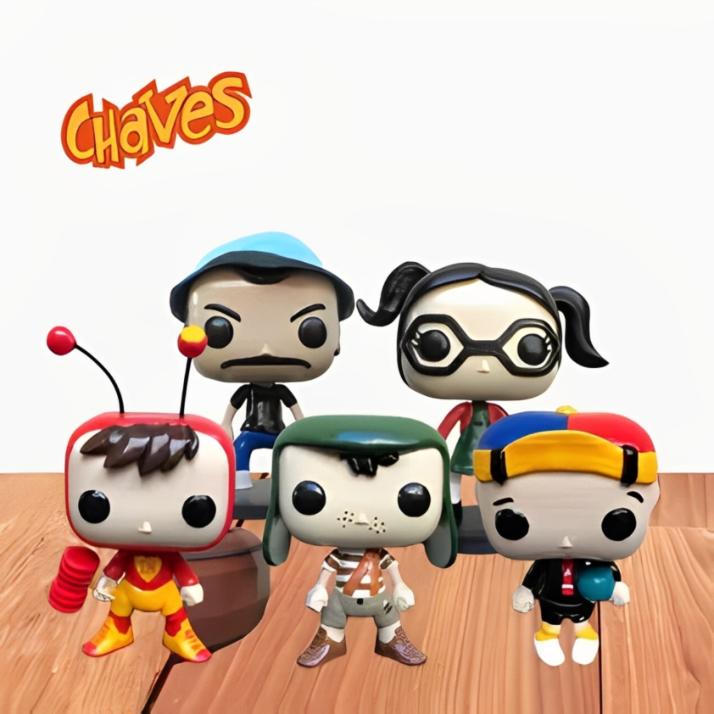 Boneco Colecionavel Turma do Chaves Kiko Florinda Girafales Sr Madruga Chiquinha Chapolin Action Figure Impressão 3D