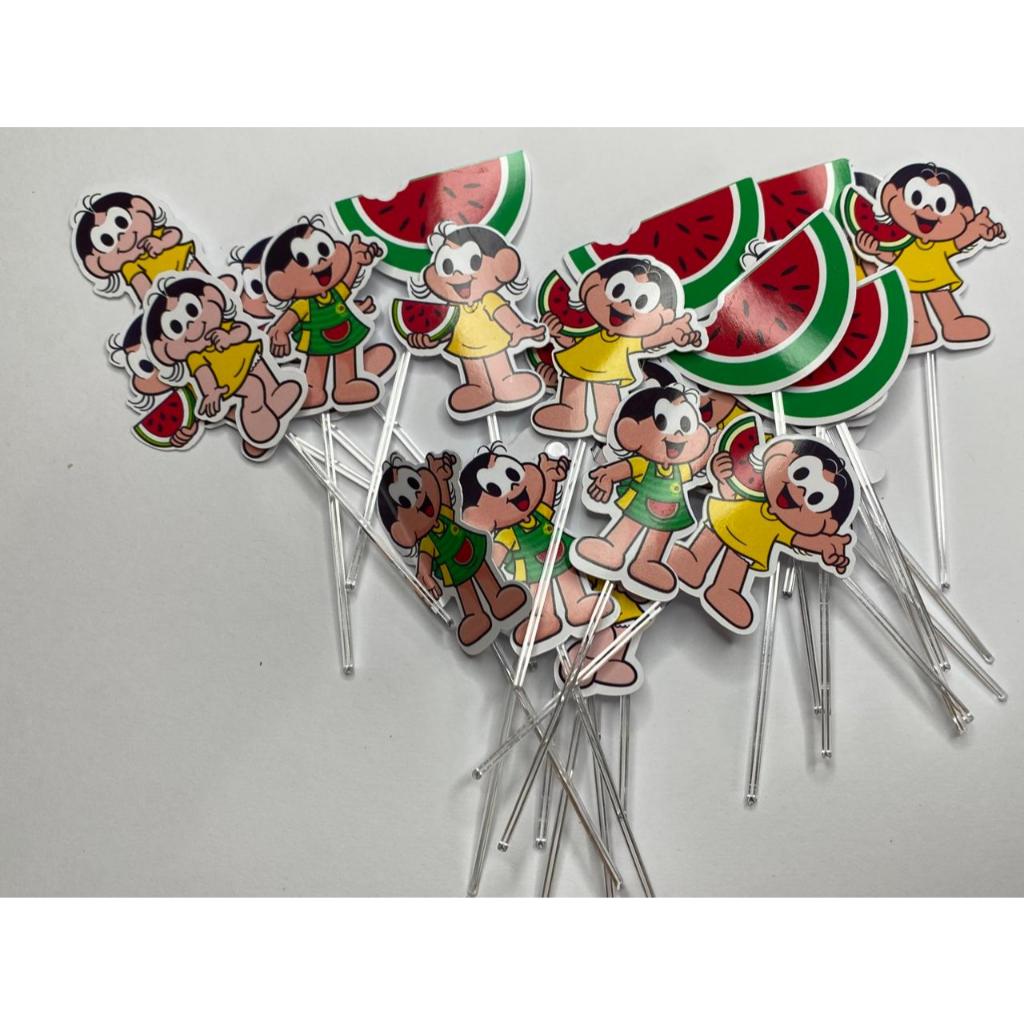 60  ou 120 Tags Toppers Apliques P/ Docinho Doces Magali em Oferta na Shopee