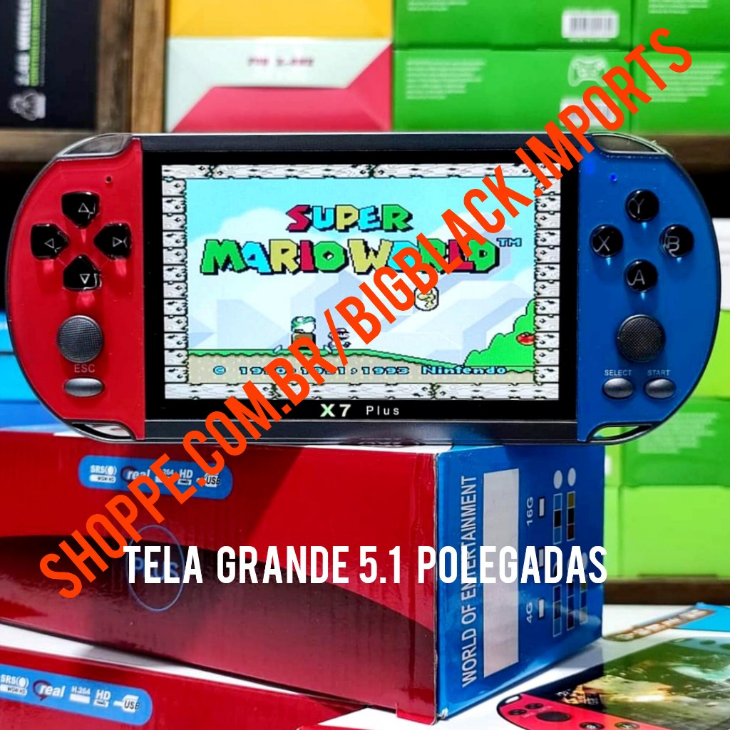 2025 Videogame Portatil Tela 5.8" /4.8" +10000 Jogos Retro 16GB, Console de Mão Memoria Expansivel
