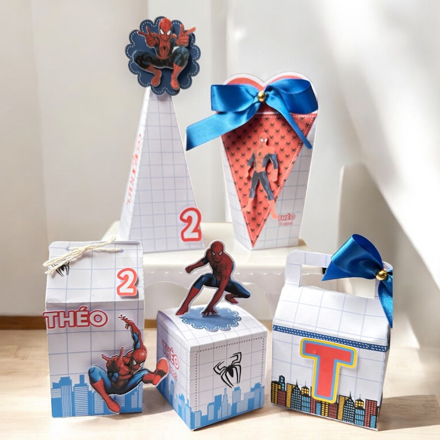 Personalizados Homem Aranha (PEGUE E MONTE) | Kit Festa Personalizadas Lembrancinhas e Mimos