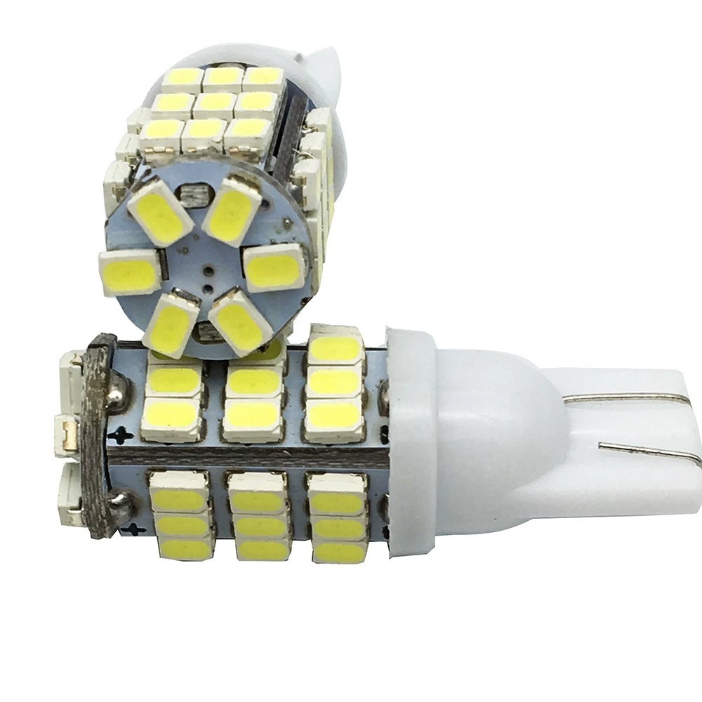 Par Lâmpada Pingo de Led Cob T10 42 Leds 5050 8000k Para Lanterna Farolete Teto Placa