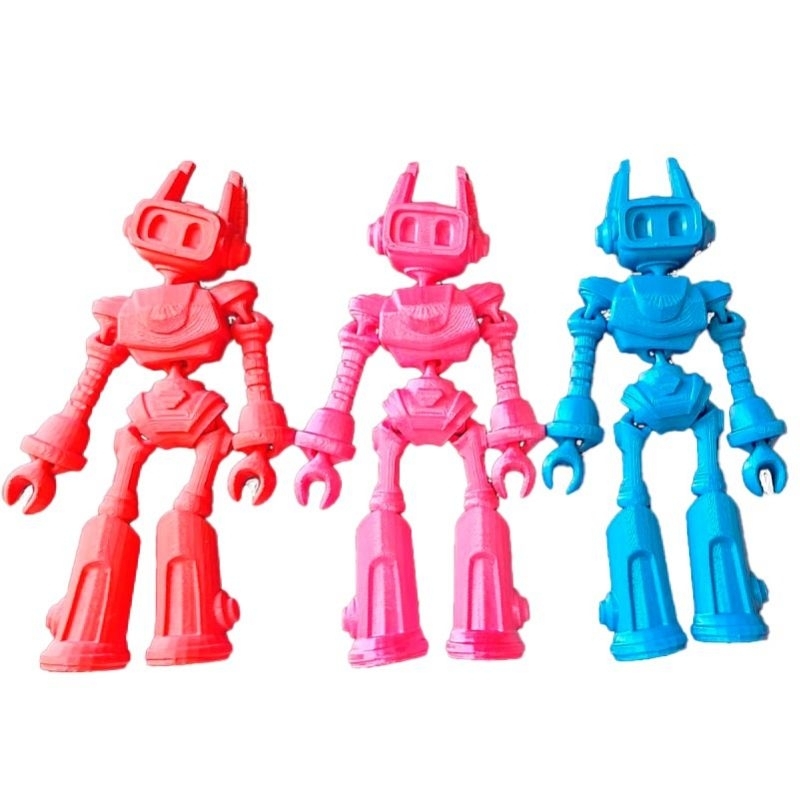 Robô Articulado, Boneco Robô, Varia cores e Movimento incríveis