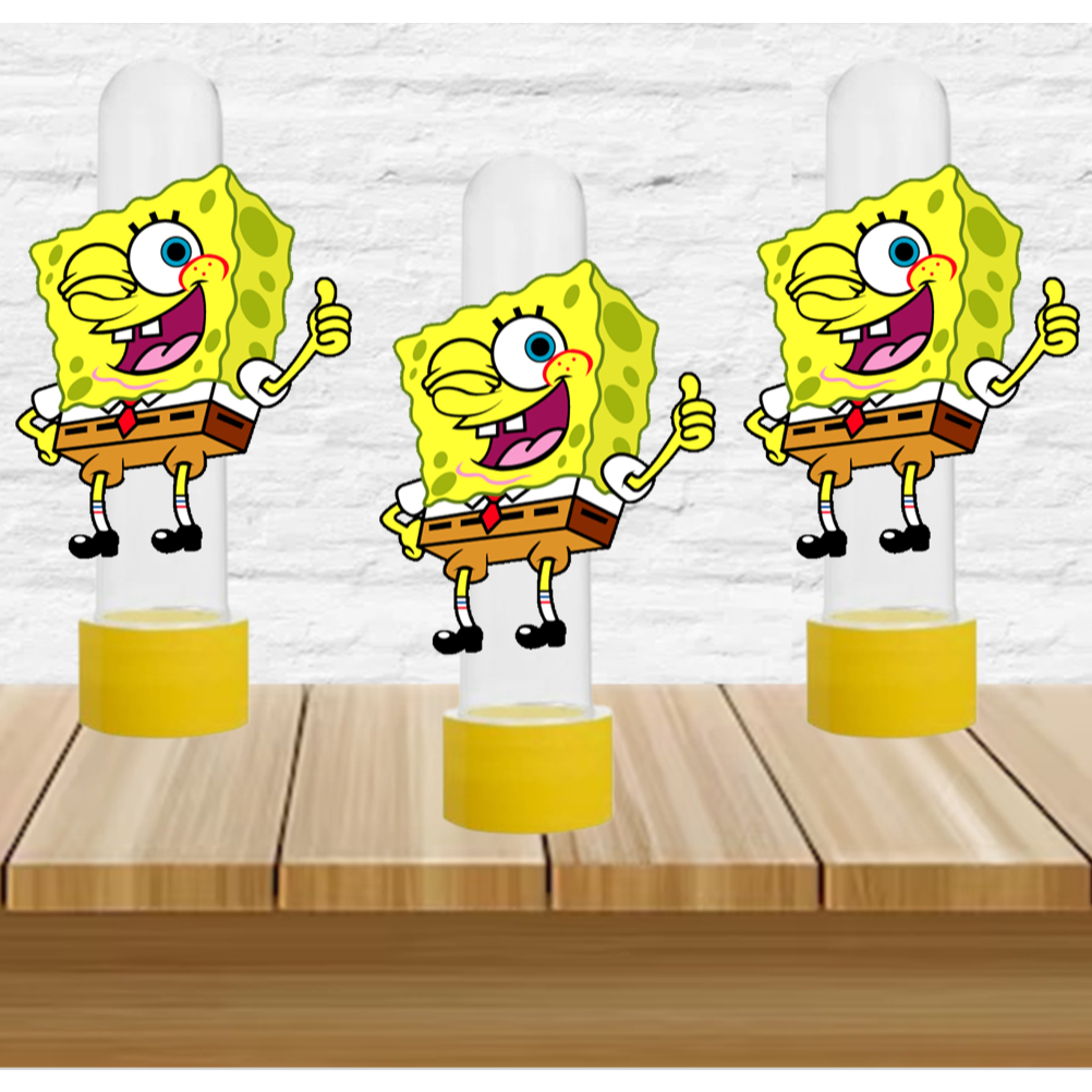 50 APLIQUES PERSONALIZADOS BOB ESPONJA - SEM RECORTE - LEMBRANCINHAS DE ANIVERSÁRIO, CHÁ REVELAÇÃO, FESTAS