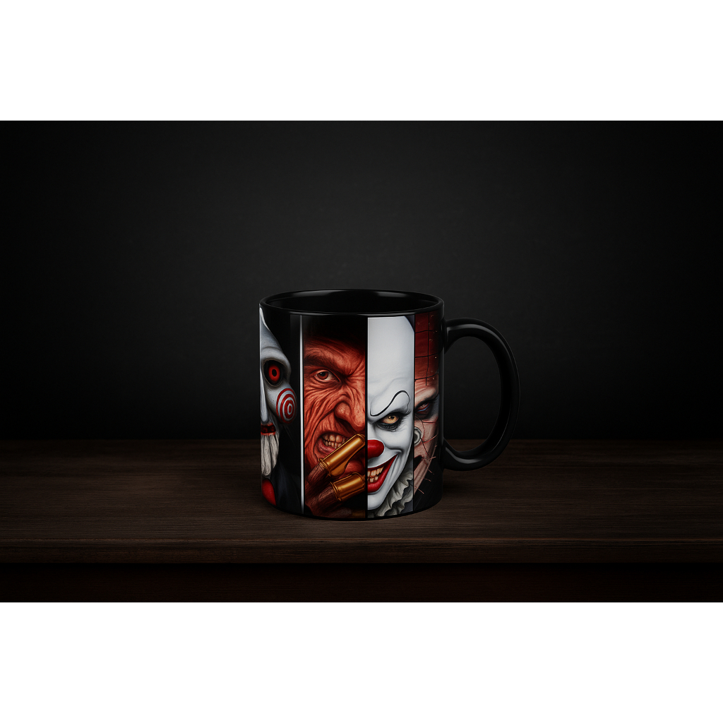 CANECA VILÕES DE FILME DE TERROR