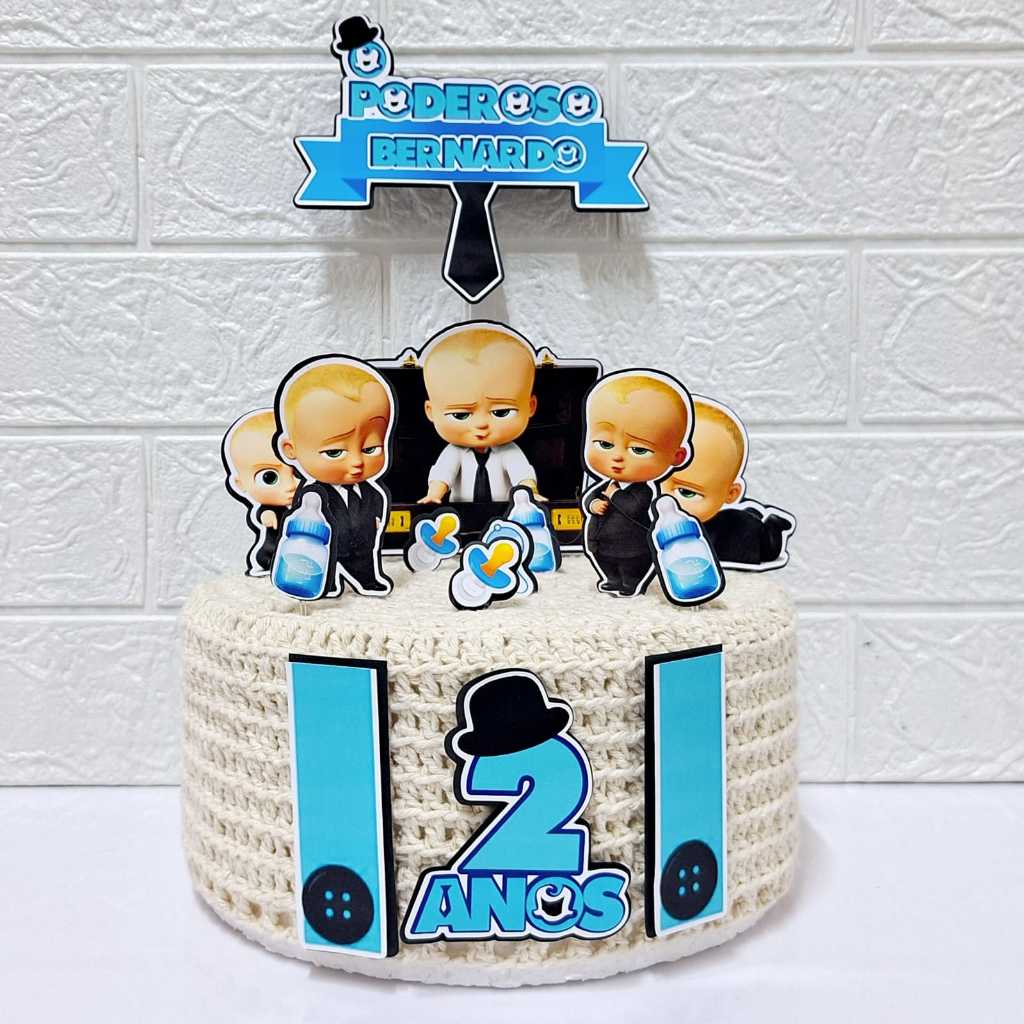 CHEFINHO / Topo de Bolo Poderoso Chefinho Topper para Bolo Personalizado Decorações Aniversários Festas (entrega rápida)