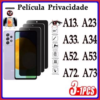 Película Privacidade 3D Anti Spy Samsung A13 A23 A33 A34 A52 A53 A72 A73