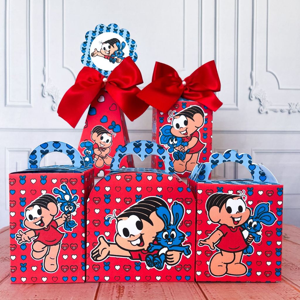 Kit Personalizados Monica - Lembrancinha para Festa - Mimo de Aniversário  PEGUE E MONTE em Oferta na Shopee