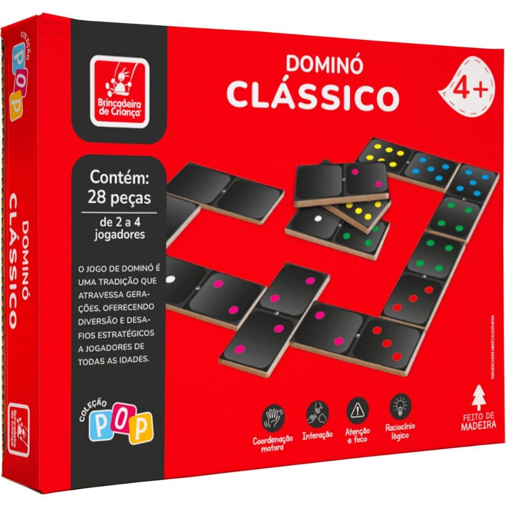 Jogos Clássicos Dominó - brincadeira de criança