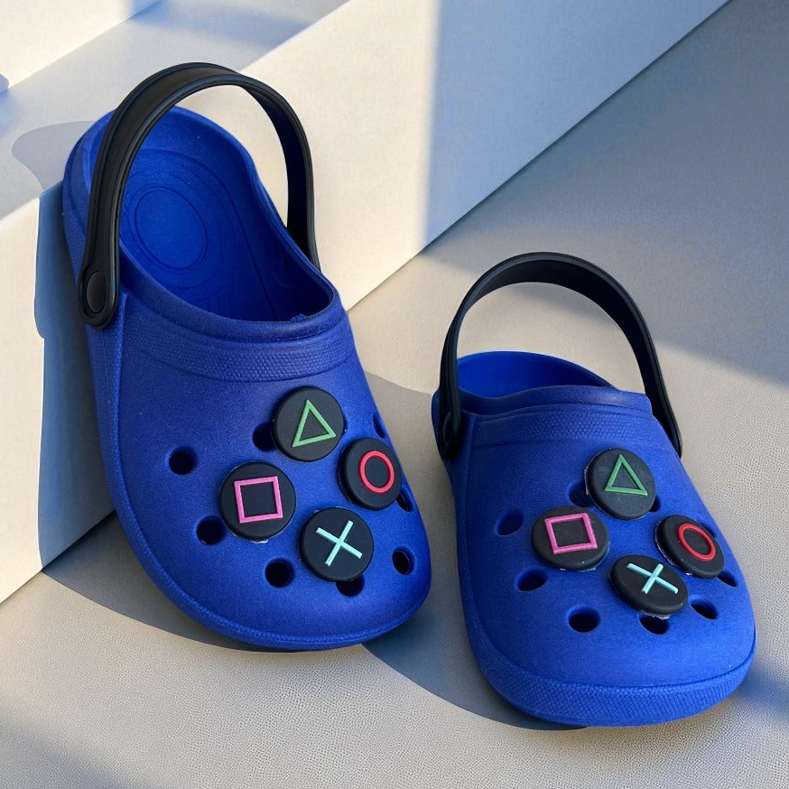 Babuche Infantil Masculino - Sandália Menino Azul | Uso Escolar, Passeio, Presente Game