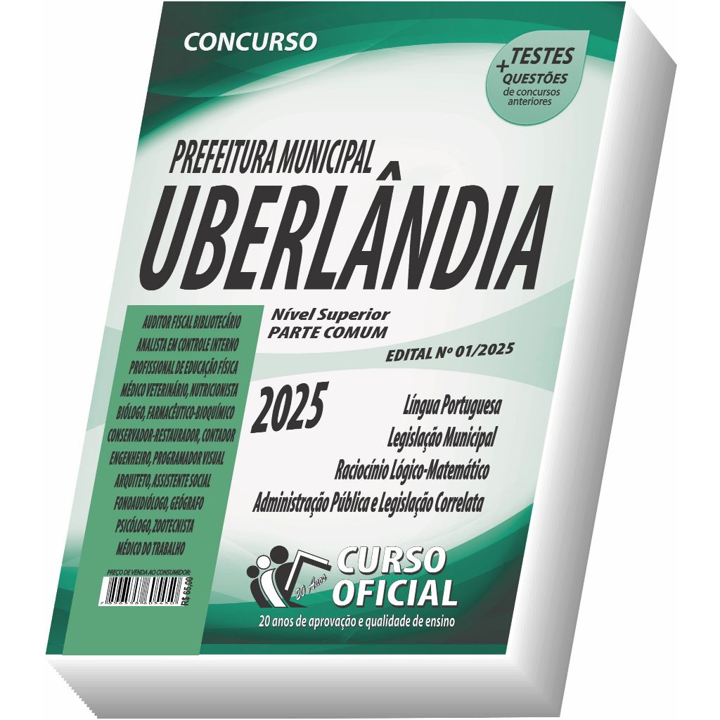 Apostila Prefeitura de Uberlândia - MG - Nível Superior - Parte Comum aos Cargos