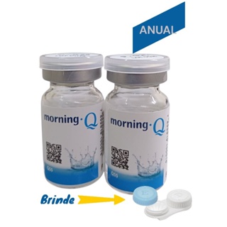 LENTE DE CONTATO ANUAL HIDROGEL MORNING Q 55  - 2 UNIDADES em Oferta na Shopee