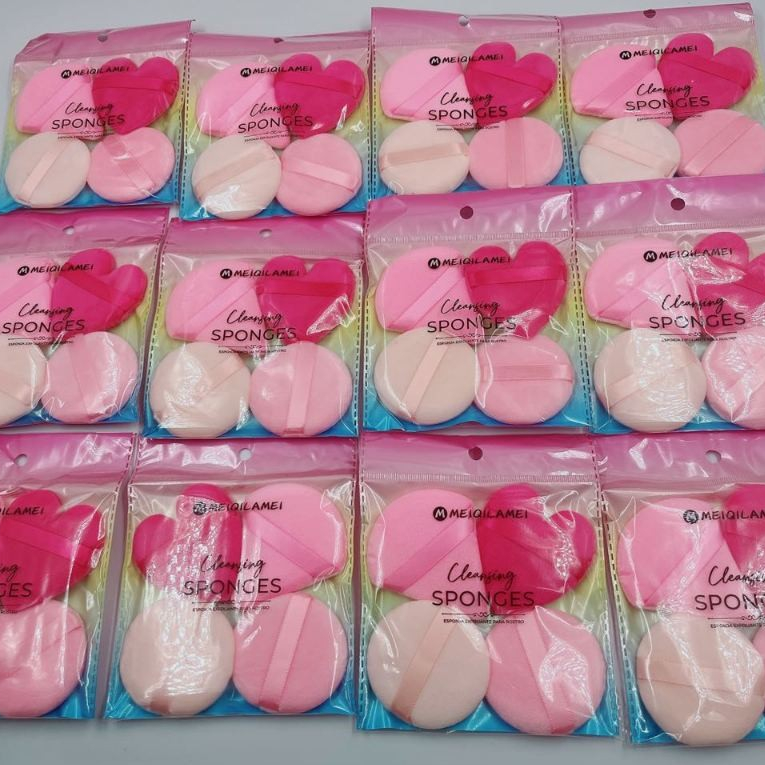Kit 24/48/72 Unidades Maquiagem Sponge Puff Soft Skin-friendly
