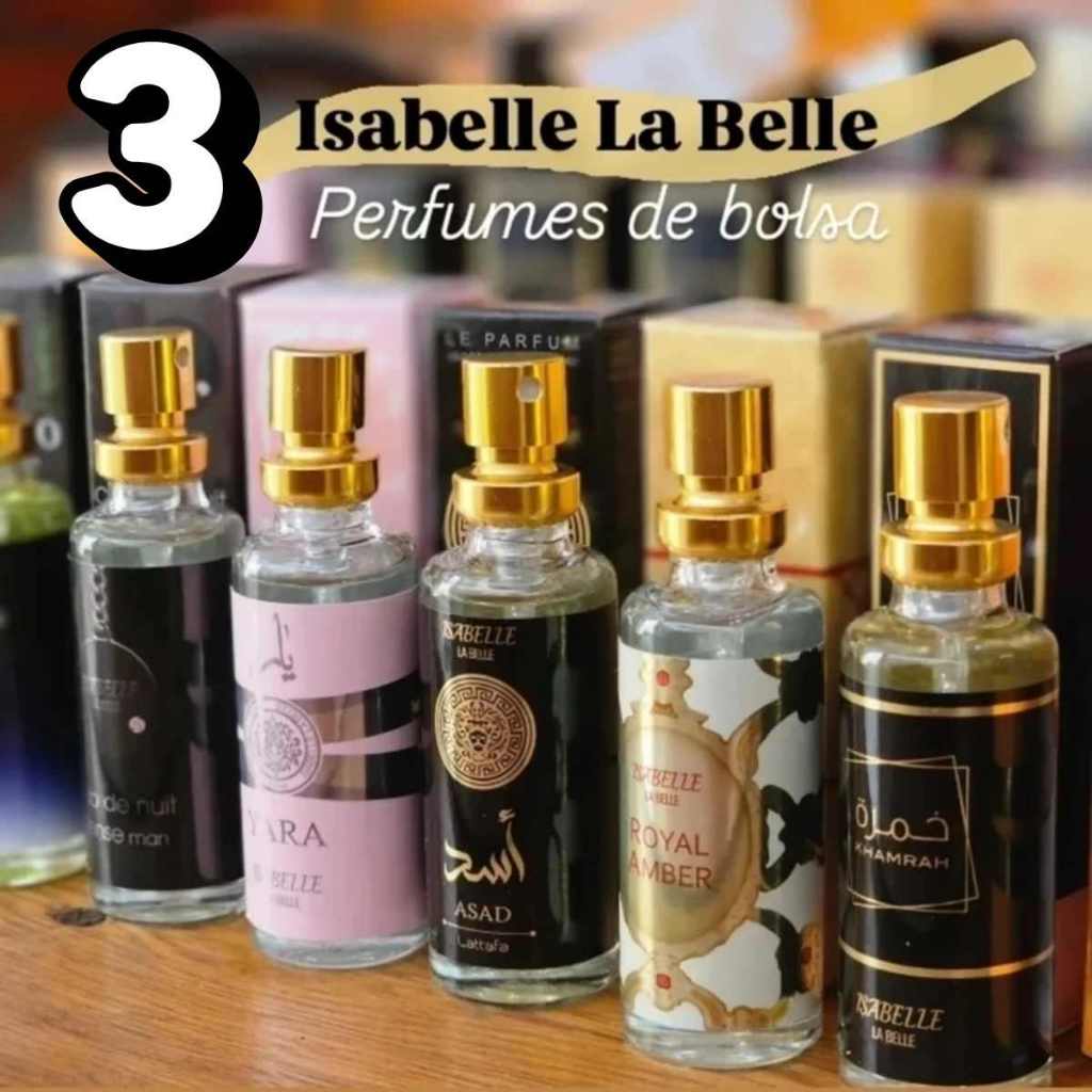Perfumes Arabes 15ml Isabelle la Belle Asad Yara Sabah Al Ward Fakhar Royal Amber - Kit 03 Unidades em Oferta na Shopee