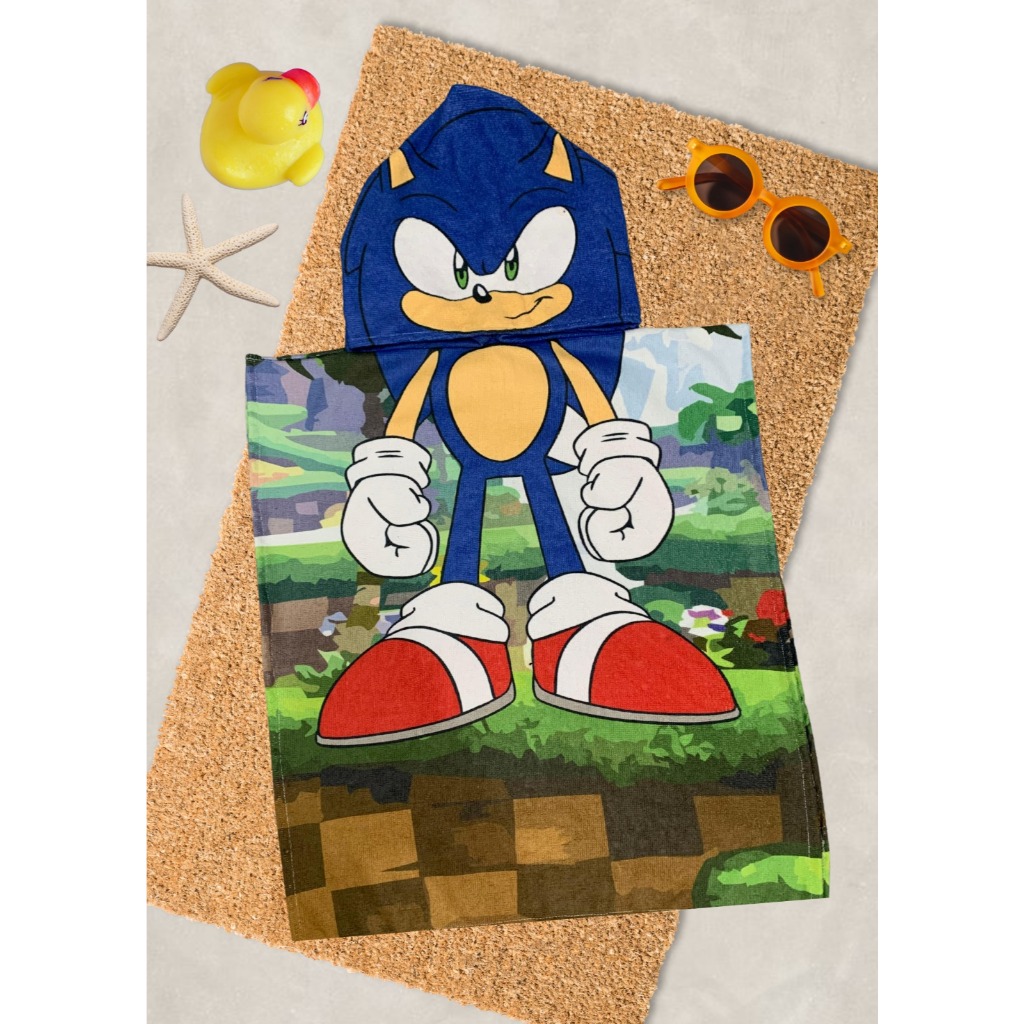 Toalha Poncho Infantil Estampada | Ideal para Praia ou Piscina Meninos e Meninas Capuz e Estampas Coloridas Divertidas